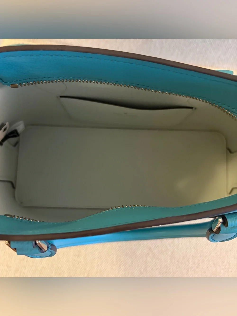 Kate Spade New York Darcy Small Satchel Bag Stone Blue